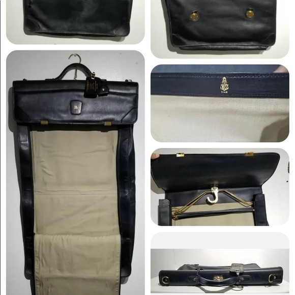 Rare Mark Cross Leather Vintage Hanging Garment Bag - Picture 1 of 9